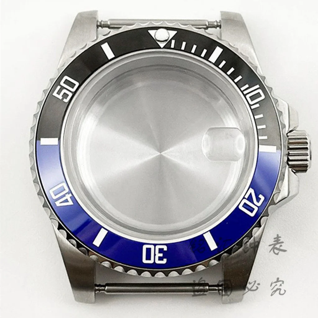 Deep Blue Bezel 40MM Diver Watch Case with Waterproof Sapphire Crystal
