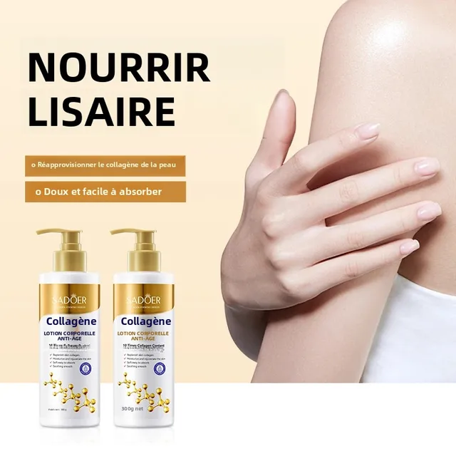 Lotion pour le corps Anti-rides au collagène, hydratant, soins pour la peau, formule Non grasse, soulagement de la peau sèche 1