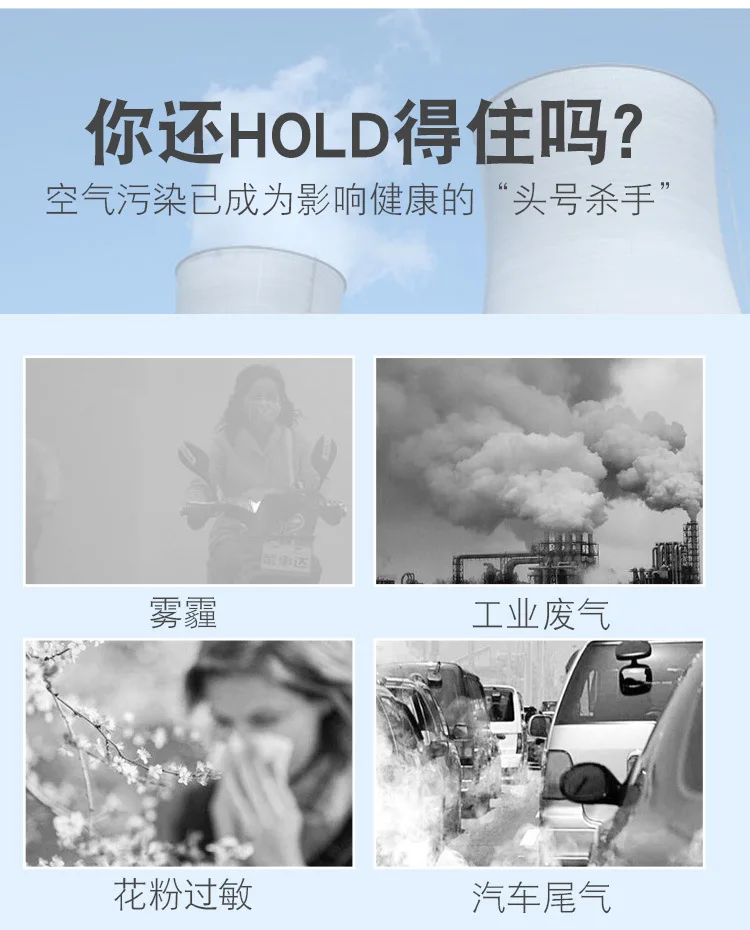 50 PCS KN95 white face masks with 5 layers of independent packaging and breathing valves to prevent industrial dust 3