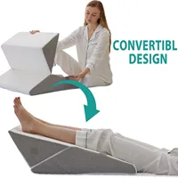 Ensemble d'oreillers orthopédiques 10 en 1, 3 pièces, Support de tête de lit en mousse à mémoire de forme réglable, conception multifonctionnelle pliable et antidérapant 3