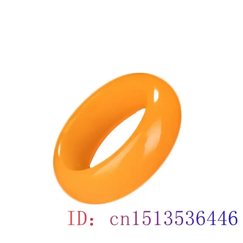Yellow Jade Ring Jewelry Chinese Jadeite Charm Hetian Fashion Crafts Natural Woman Gifts Amulet Gemstone Carved 4