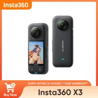 Original Insta360 X3 - Waterproof 360 Action Camera with 1/2" 48MP Sensors,5.7K 360 Active HDR Video,72MP Photo,4K Single-Lens 1