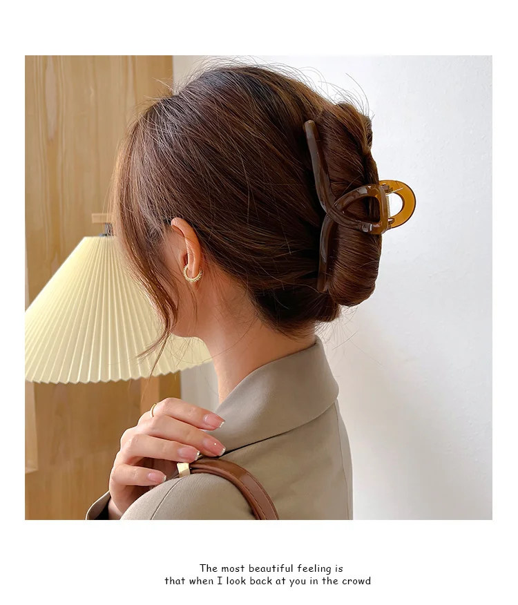 Mode Kreuz Haars pange große Haars pangen Krabbe Haar Kralle koreanische Bad Clip Pferdes chwanz Clip Klaue Clip für Frauen Mädchen Haarschmuck – Detail 4