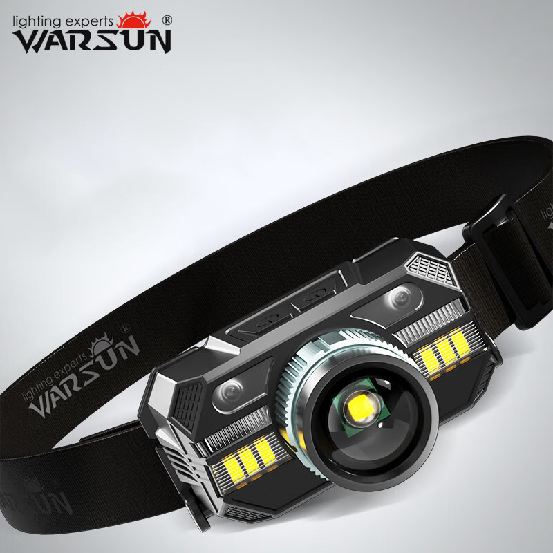 WARSUN Powerful Led Headlamp Headlight Zoom Head Lamp Flashlight 18650 battery USB Rechargeable Fishing Lantern Head Torch