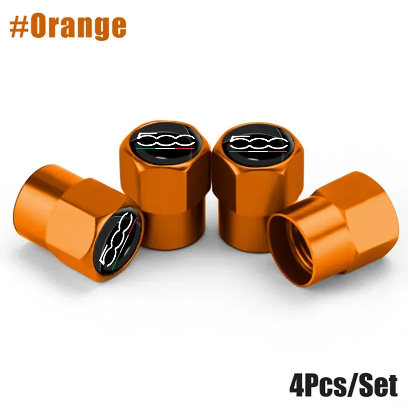 Sleek Metal Car Wheel Tire Valve Caps - Set of 4 Auto Accessories