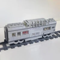 City High-Speed Train Track Santa Fe Super Chief RC Train Set Assembly Building Blocks Model Creative Railway Bricks Kid's Toys 3