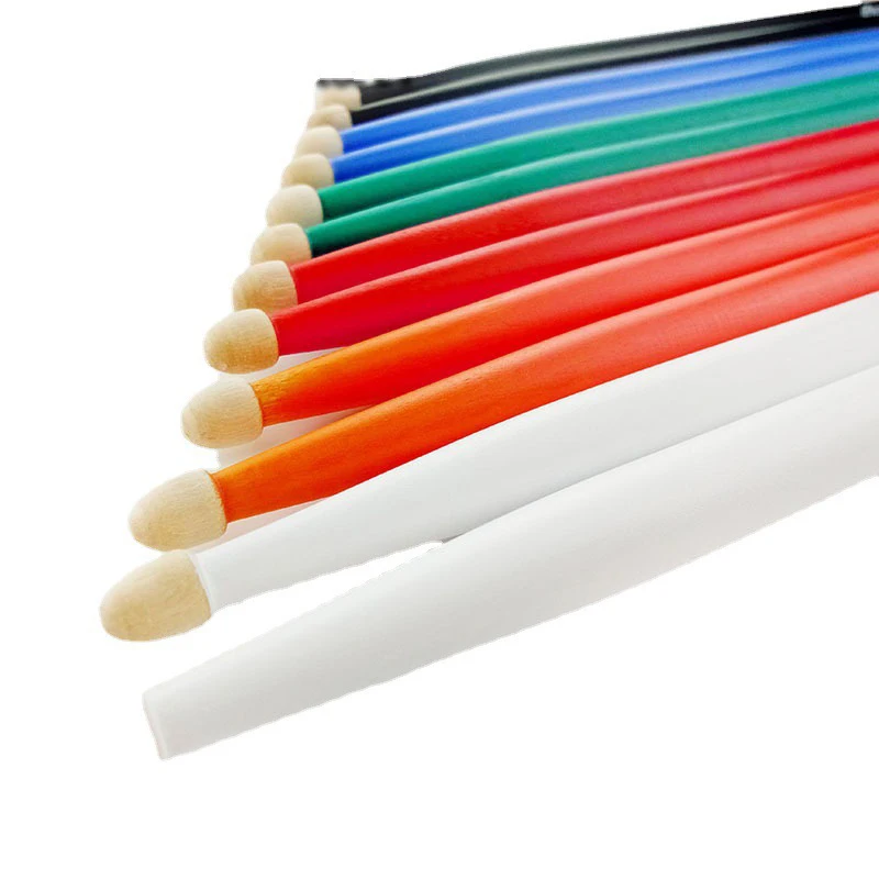 1 Pair Wood 5A /7A Drum Sticks Classic Maple Wood Drumsticks Professional Colorful Drum Stick Percussion Instrument Accessories