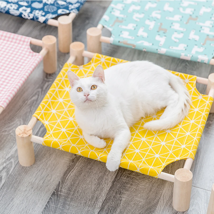 

Pet Bed Dog Kennel Summer Dog Bed Pine Pet Hammock Removable And Washable Wood Cat Mat Cat Kennel Dog