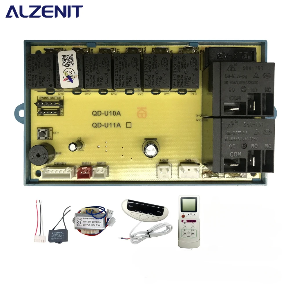 

New Universal Control Board QD-U10A For Cabinet Air Conditioner Display PCB Panel Set Conditioning Parts Repair Accessories