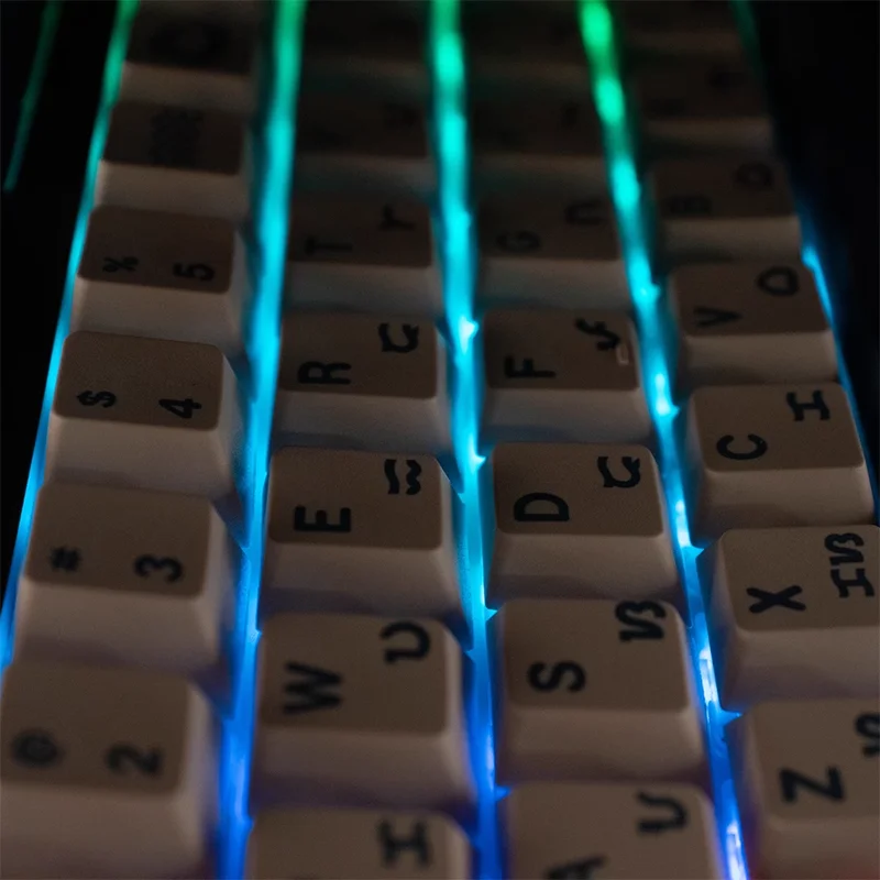 Gmk-terra Tons Grande Conjunto Keycap Cereja Perfil Dye-sub Inglês Keycaps para Teclado Mecânico 61 64 68 75 84 87 Layout - Imagem 6