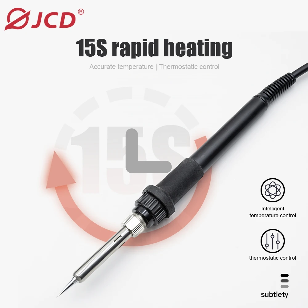 JCD 8586D Soldering station 2-in-1 Hot Air Gun Soldering Iron Adjustable Temperature LED Electronic BGA IC Welding Repair Tool 4