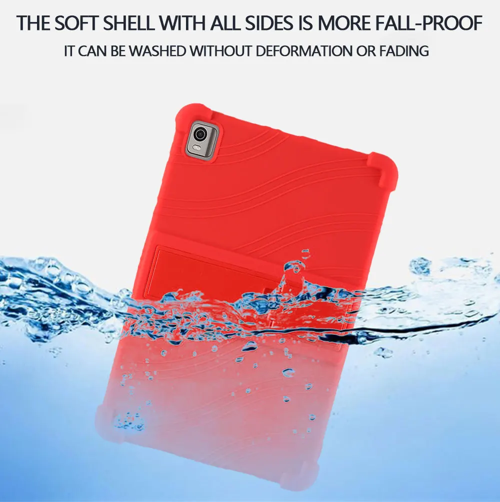 YGoal Custodia per Nokia T20 - Leggera Custodia Protettiva Antiurto per Bambini Morbida Silicone Case Cover per Nokia T20 10.4 Tablet, Scuro Blu