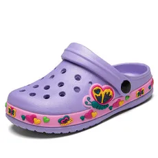 

Kids Hole Garden Shoes Unicorn Dinosaur Beach Flat Sandals Slippers Child Sandals Anti Skid Slipper Summer Hole Shoes