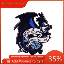 

Cartoon Mysterious Dragon Hard Enamel Pins Lapel Pin Animal Badge Brooch for Jewelry Accessory