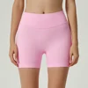Impact Shorts 4.5" Seamless Scrunch Bum Yoga Short Ribbed High Waist Band Gym Short High Stretch Workout Biker Shorts 2