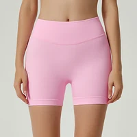 Impact Shorts 4.5" Seamless Scrunch Bum Yoga Short Ribbed High Waist Band Gym Short High Stretch Workout Biker Shorts 2