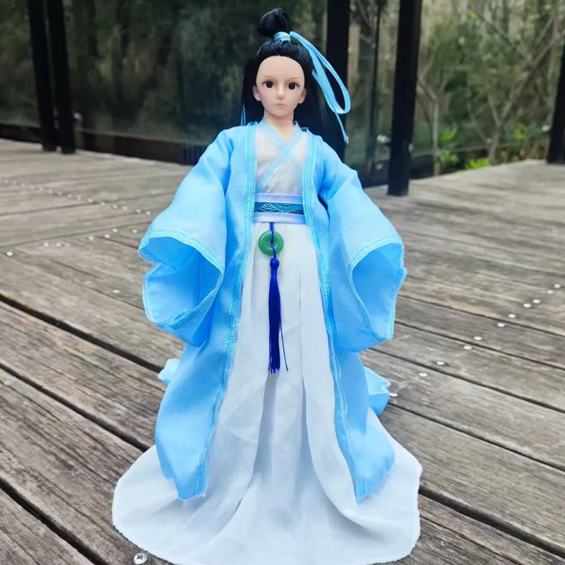1 조각 30cm 인형 고대 옷 1/6 인형 액세서리에 적합 어린이를위한 중국 스타일 소녀 드레스 장난감
