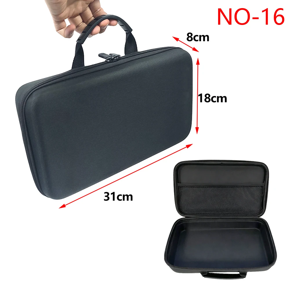 Versatile EVA Hard Storage Case with Zipper Closure - Durable Shockproof Outdoor Bag for Accessories and Tools