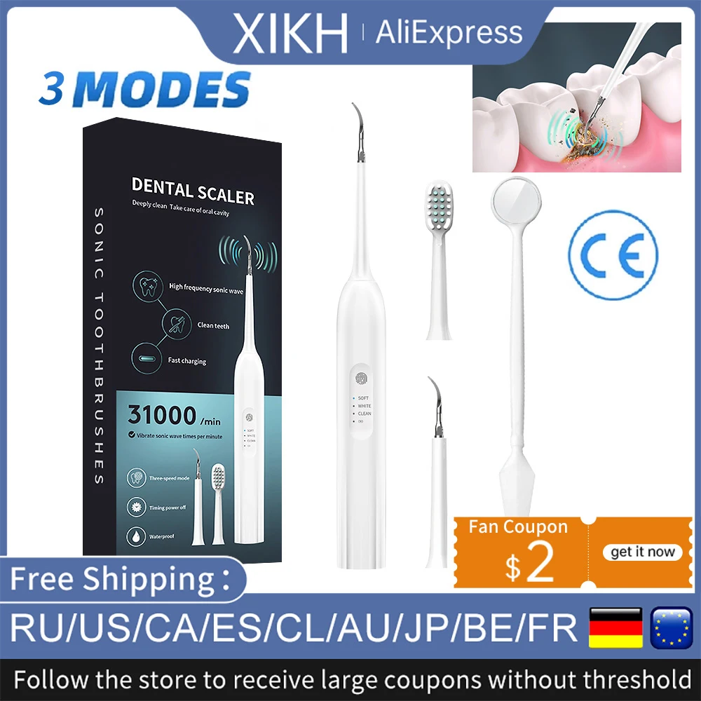 Teeth Cleaner Plaque Remover Sonic Electric Toothbrush Electic