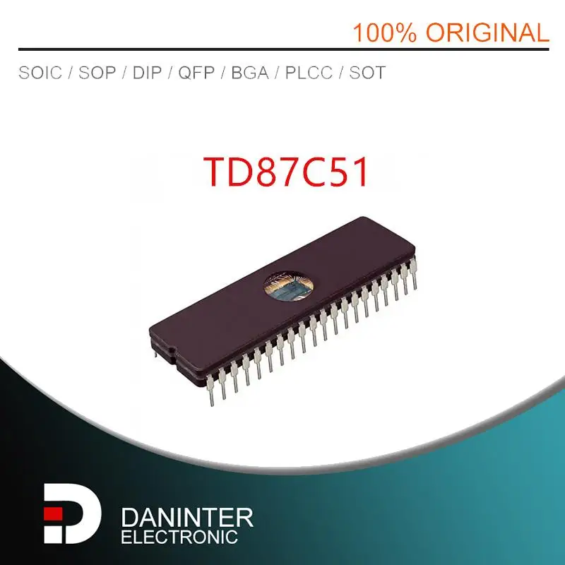 

New 5pcs/lot TD87C51 TD87C51FA D87C51 D87C51FA D87C51FA-1 CDIP-40