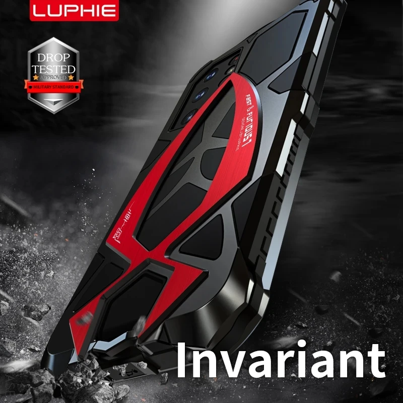 Luphie Metal Full Protect Armor Case For Samsung Galaxy S22 Ultra Phone Cover S21 Fe A72 A52 5g S23 Ultra Shockproof Fundas