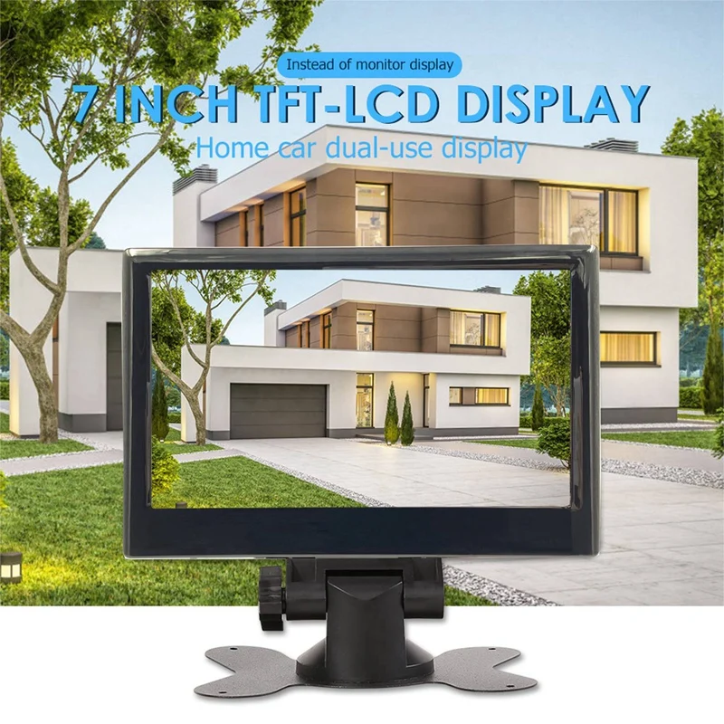 

12V-24V 7 Inch TFT LCD Color HD Monitor With Camera For Car CCTV Reverse Rear View Car Electronic Replacement Parts Accessories