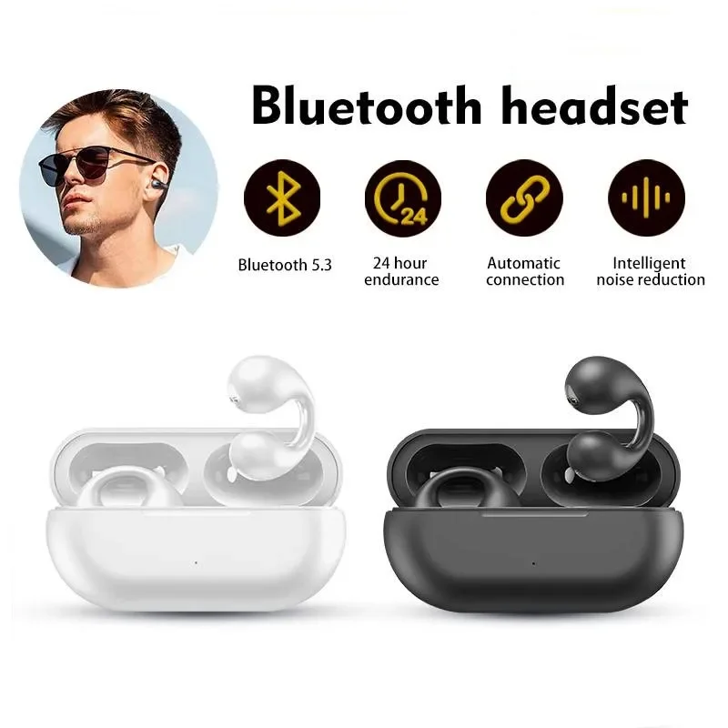 Wireless Bone Conduction Headphones with Noise Canceling