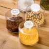 Stackable Spice Rack, Set of 6 Spice Jars Tower, Space Saving Kitchen Spice with Lids, for Herbs, Condiments, Spices Seasoning 5