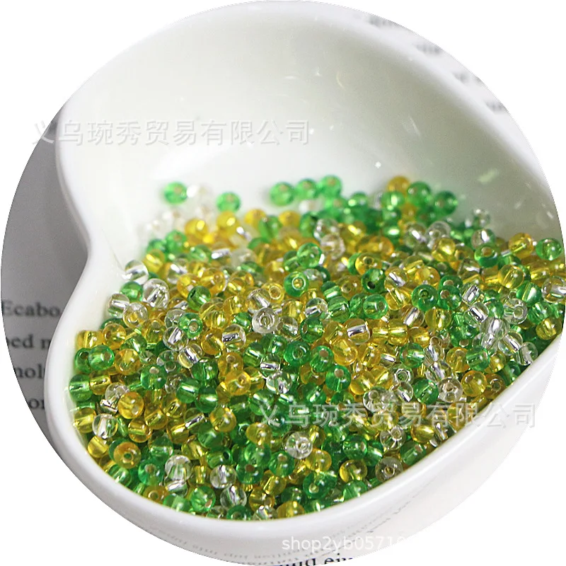 Filled Silver Glass Rice Beads for Handmade DIY Jewelry Accessories