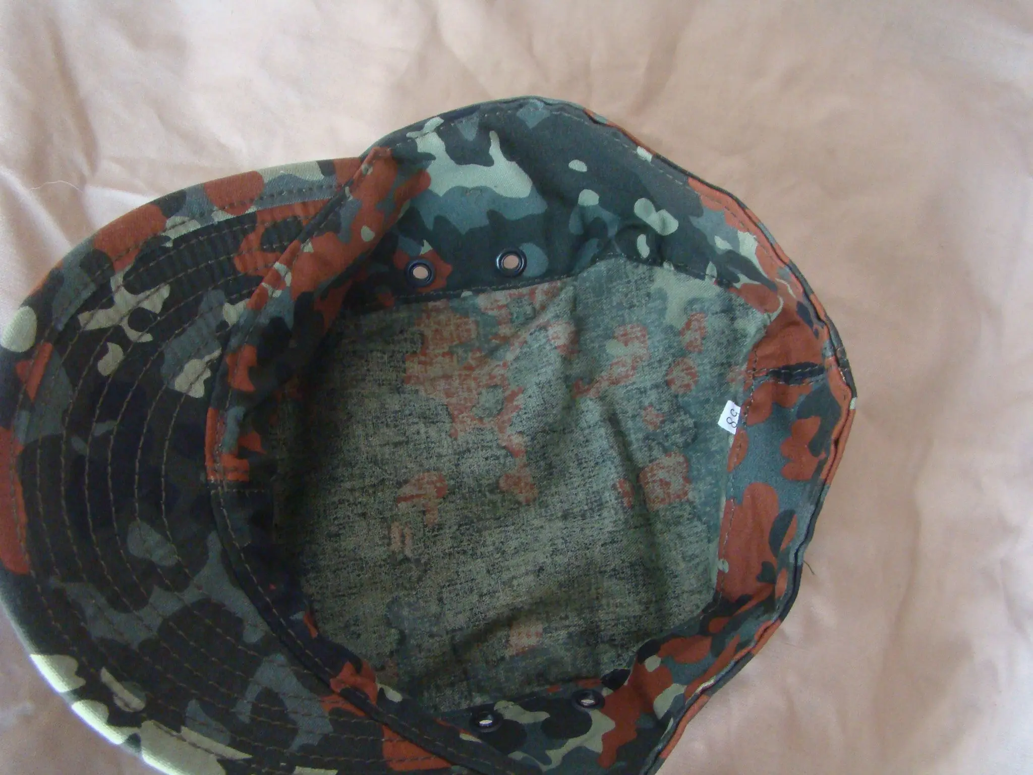 WW2 GERMAN ARMY FLECKTARN CAMO MILITARY CAMOUFLAGE CAP HAT SIZE 58 59 60 choosable