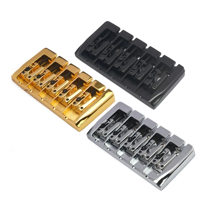 

Bass Guitar Bridge Bass Bridge Assembly Replacement Vintage 5 String Bass Bridge Electric Bass Guitar Accessory