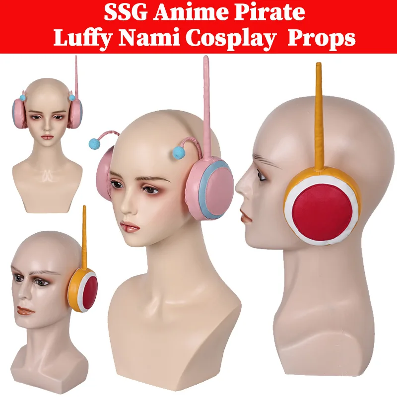 

SSG Luffy Nami Cosplay Earmuffs Earphone Prop Egghead Anime Pirate Disguise Props Adult Men Women Halloween Costume Accessories