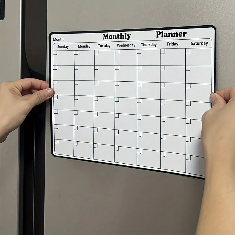 Description Picture 4 of itemMagnetic Refrigerator Dry Erase Calendar Monthly Planner Whiteboard Record Message Board Memo Pad Fridge Magnets Kitchen Decor