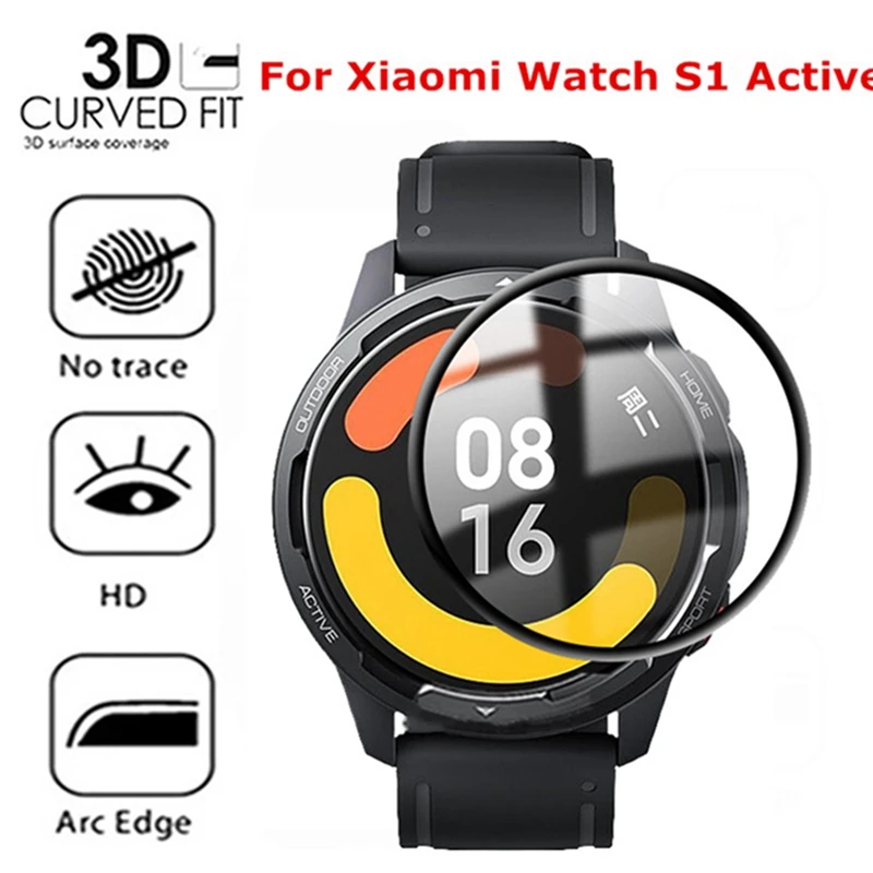 3D Screen Protector For Xiaomi Watch S1 Active Smart Watchband Film For xiaomi watch color 2 mi watch s1 Protective Film