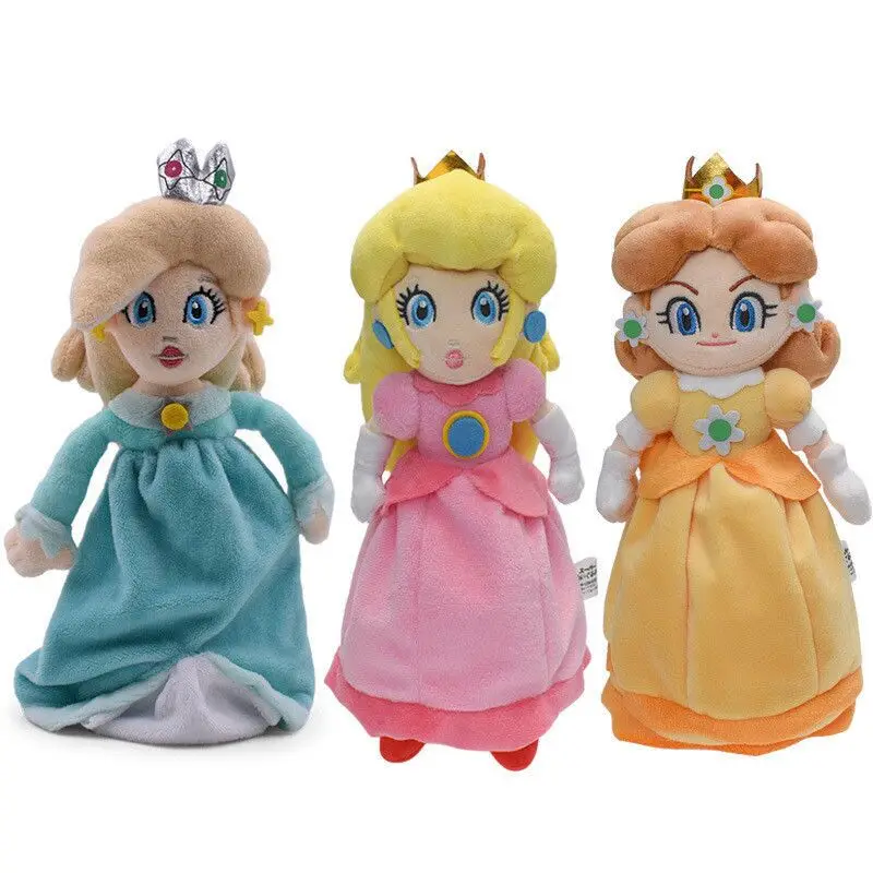 Originale 23Cm Super Mario Plush Star Princess Peach Toad Stuffted Toys Lovely Birthday Christmas Dolls For Kids Gift