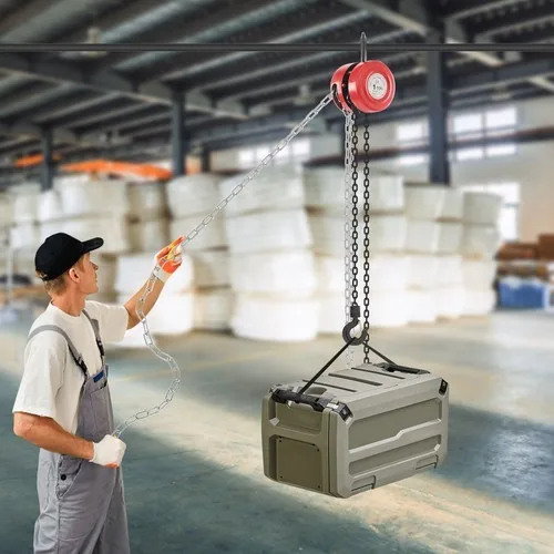 1T/2204,6 lbs 3m/9,84ft Wasserkette Handkettenzug Hebezug Kettenzug Seilzug Kran Kettenflaschenzug