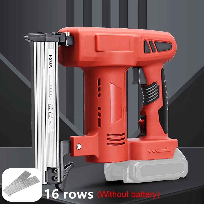 Rechargeable Electric Nail Gun Straight Staple Gun Stapler for