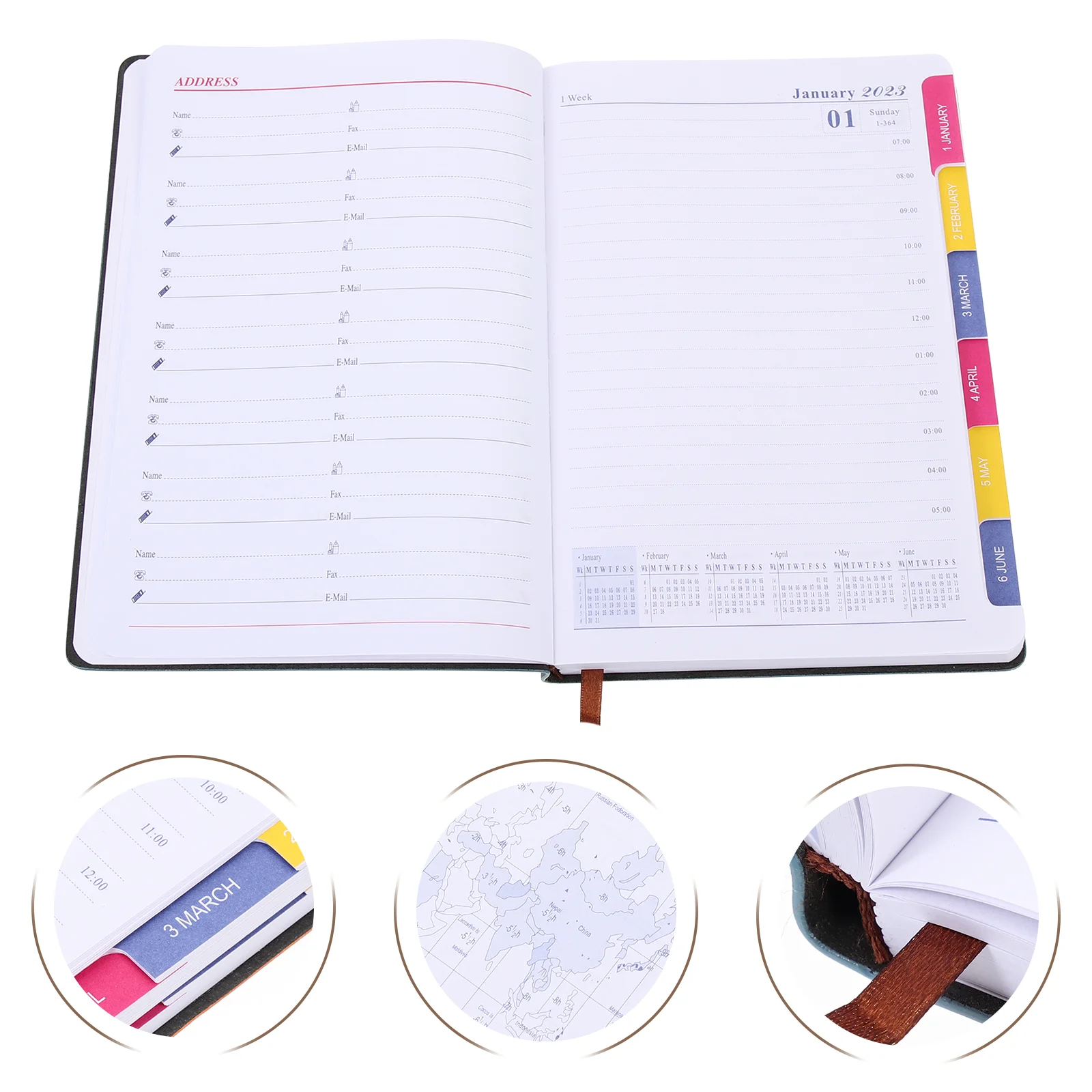 Planner Daily Monthly Book Do List Notebook Journal Academic Calendar Appointment Schedule Weekly Agenda 2024 Notepad Organizer 2024 agenda book english notebook planner daily practical writing notepad office monthly weekly schedule writing pads