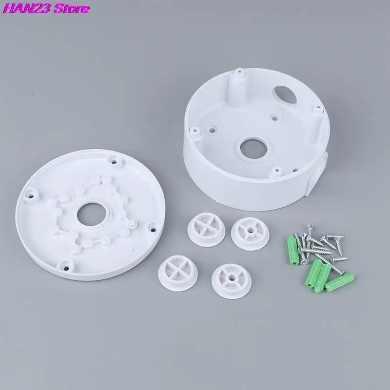 

White 1Set 12*5.2cm Waterproof Junction Box For Camera Brackets CCTV Accessories For Cameras Surveillance Dome Brackets