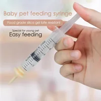 Newborn Pet Feeding Nipple Dog Cat Feeding Pacifier Hamster Rabbits Kittens Puppies Feeding Bottle with Silicone Nipple 2