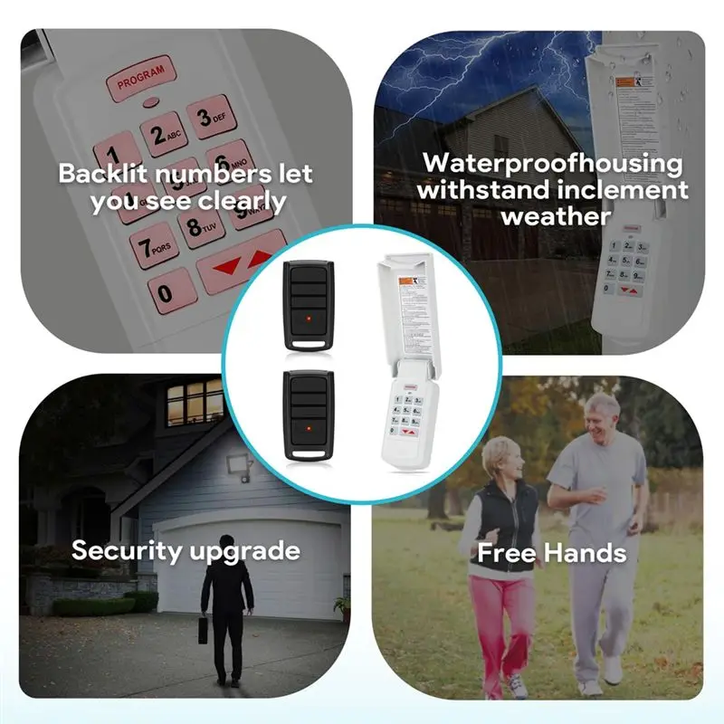 -[A51I 디지털]O3T-A 오버헤드 도어 리모컨, 차고 문 개폐기 키패드 GK-R,315Mhz/가 포함된 오버헤드 차고 문 개폐기 키패드용