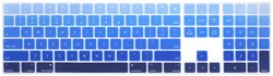 Premium Keyboard Skin for Apple Magic Keyboard with Numeric Pad - US English Layout (Gradient Blue)