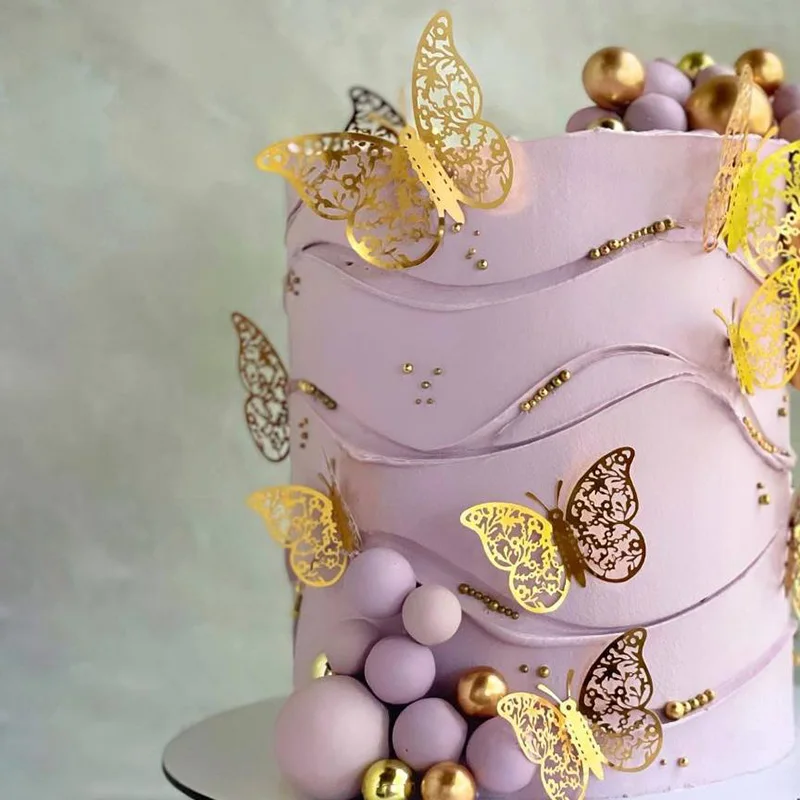 BOOMTOP Topper Torta Oh Baby In Acrilico Oro | Set Con 6 Piedini | Decorazione Per Battesimo, Nascita E Gender Reveal