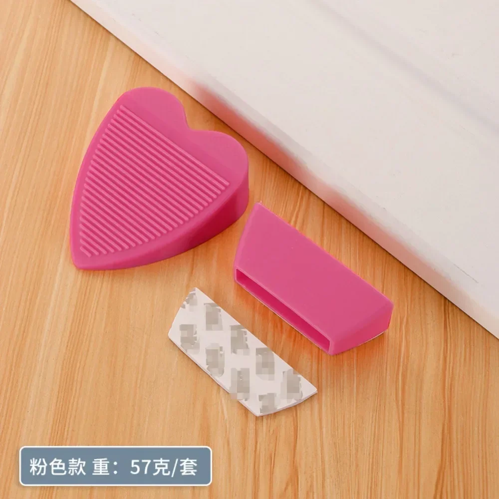 Heart Love Shape Door Stop with Storage Box and Non-Slip Base Silicone Under Door Floor Doorstop Perfect for Keeping Kids Safe door stopper silicone door stopper