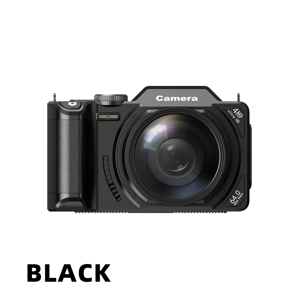 מצלמה דיגיטלית באיכות גבוהה עם מסך מתהפך 4K ו-WiFi עם CCD, מסנני סלפי יופי אינטיליגנטיים, מצלמת מראה קומפקטית 18X Vlog Mirrorless