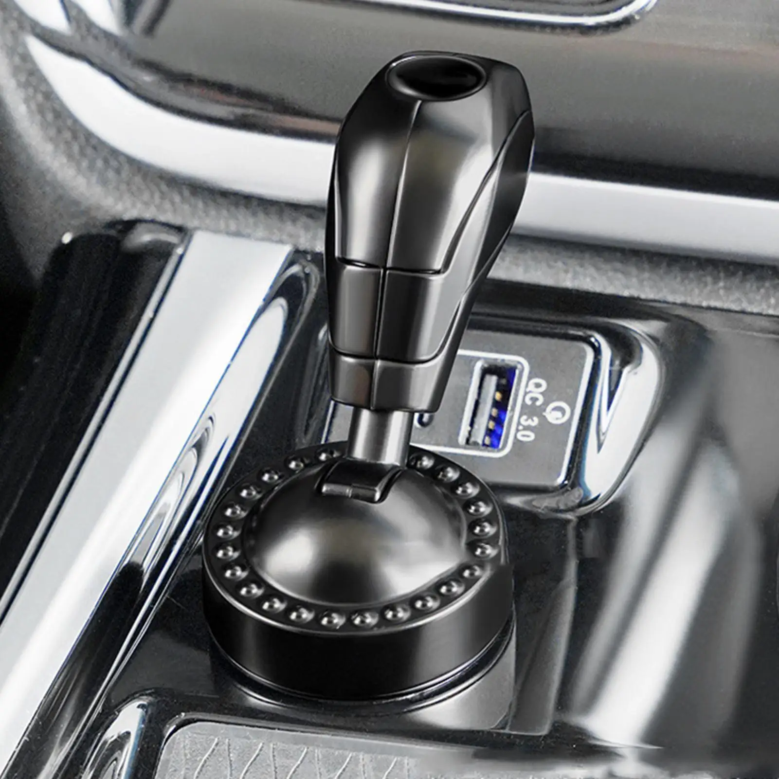 Sleek Metal Engine Start Button Cover - Stylish Car Interior Accessory