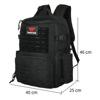 Yakeda Tactical Backpack Outdoor Hiking Camping Commuting Knapsack MOLLE Multi 50L Bag 1000D Nylon Waterproof Anti-friction