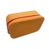 Portable Waterproof Silicone Cosmetic Bag Soft Stationery Storage Bag Zipper Pouch 2