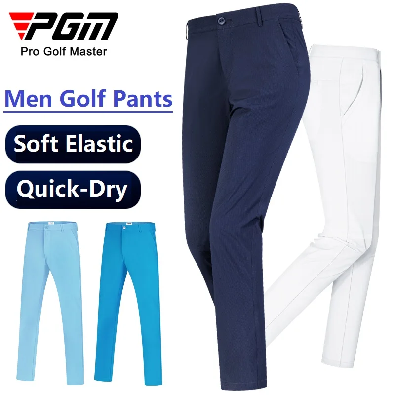 Golf Sports Trousers Men Summer Breathable High Stretch Quick-Dry Straight Golf Pants For PGM