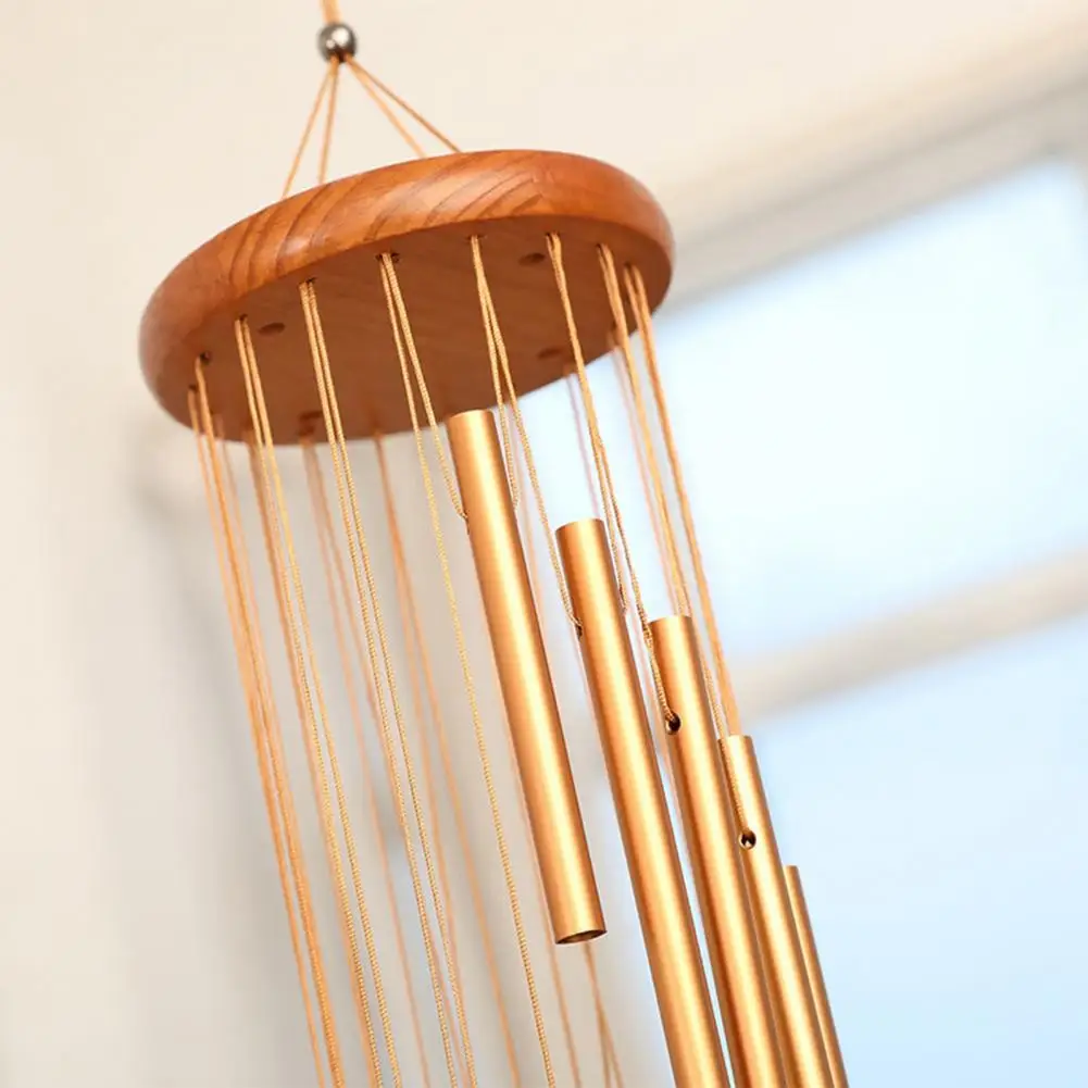 18 Tubes Wind Chimes Ornamental Porch Balcony Vintage Windchime Exquisite Workmanship Metal Wind Bell Decor for Porch